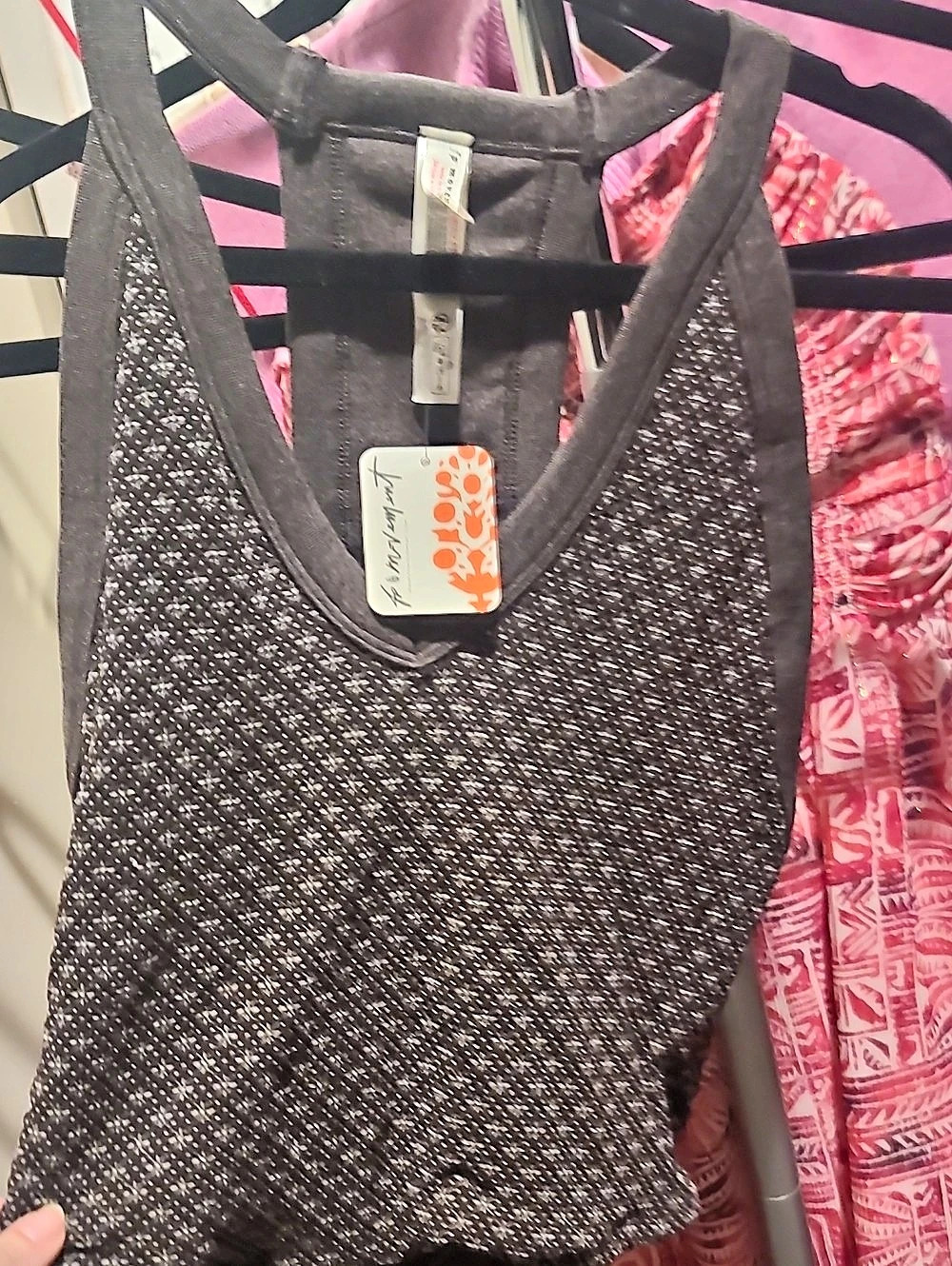 Free People Women's Geometric Tank Top Size XL NWT